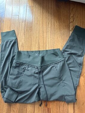 Athleta Olive Drawstring Performance Joggers
